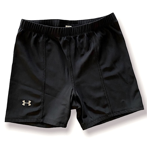 Under Armour Pants - Under Armour Stretch Workout Shorts Black Running Shorties Size Small Spandex